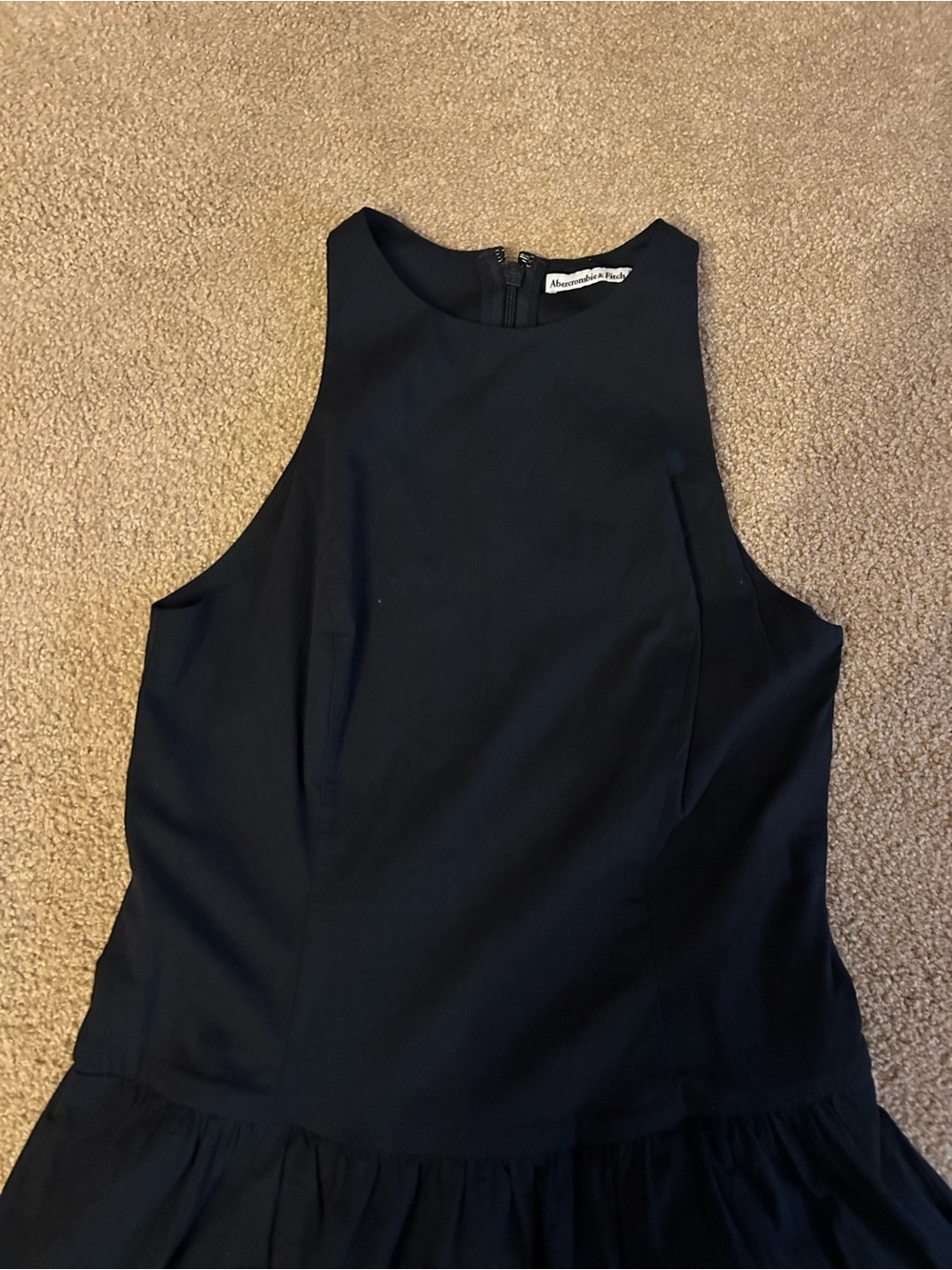 NWT abercrombie high neck drop waist midi dress - Picture 6 of 9